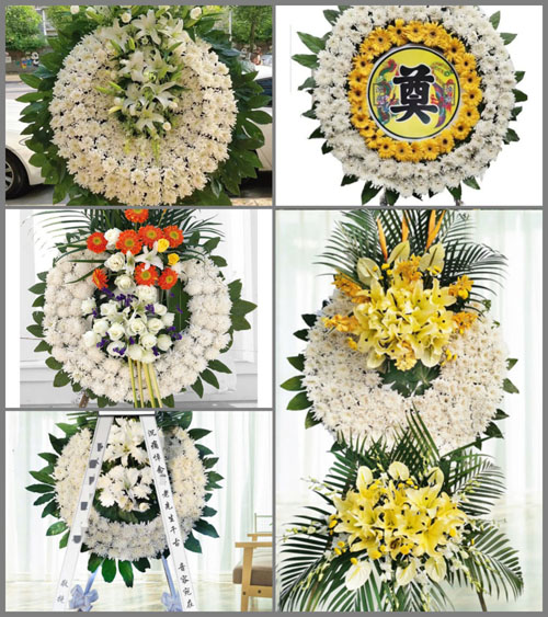 四川成都邛崃市羊安镇泉水村花圈速递